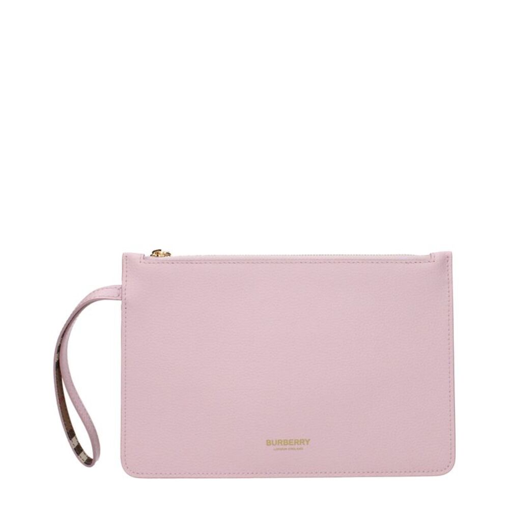Burberry Pink Leather Clutch Women's Bag